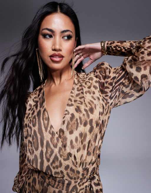 Bardot leopard shirt dress online