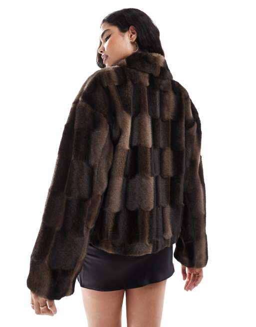 Faux fur jacket bardot hotsell