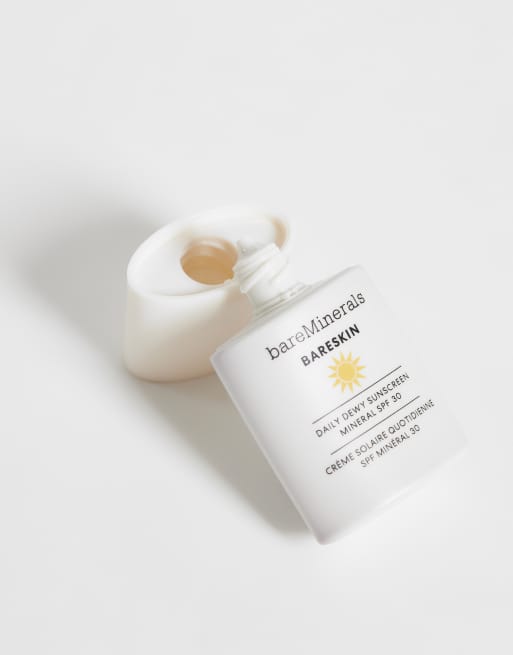 bareMinerals – BareSkin – Codzienny mineralny krem przeciwsłoneczny z filtrem SPF 30 – Sheer Medium Deep, 3 z 4