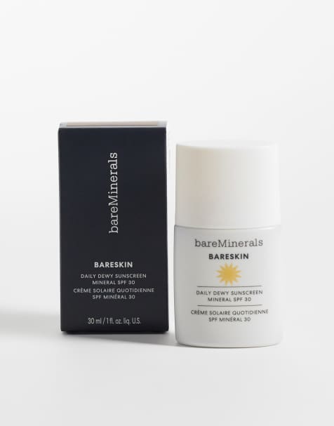 bareMinerals – BareSkin Daily Dewy Mineral Sunscreen – Solskyddskräm med SPF 30 – Sheer Deep - view 1