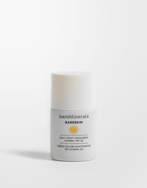 bareMinerals – BareSkin Daily Dewy Mineral Sunscreen – Solskyddskräm med SPF 30 – Sheer Deep, 4 av 4