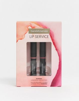 bareMinerals - Lip Service - Lippenstift duo - BESPAAR 28%-Zonder kleur