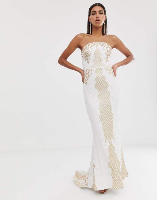 Bariano embellished best sale maxi dress