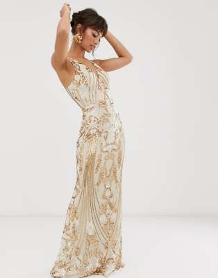 bariano gold dress