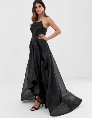 Bariano full maxi dress with organza 