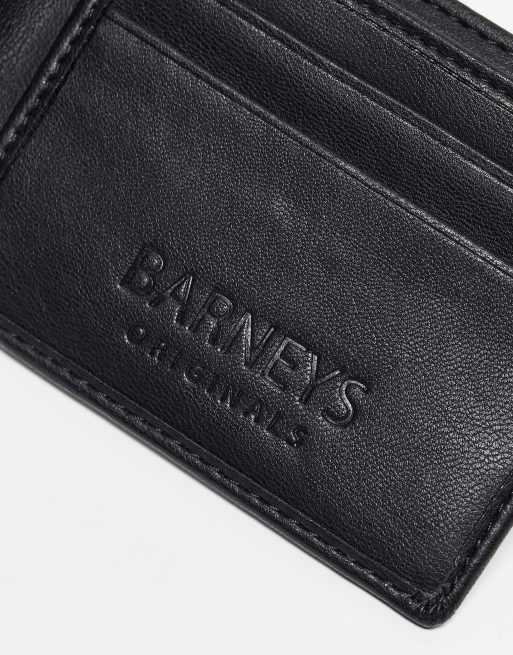 Barneys Original leather wallet in black | ASOS