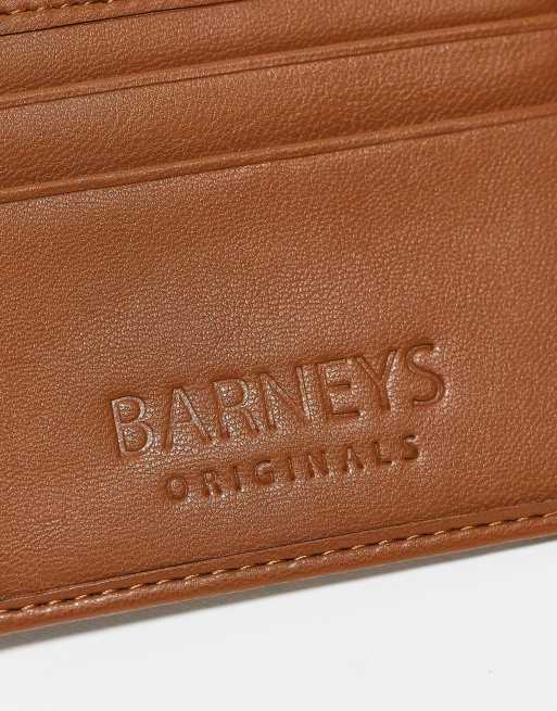 Barneys Original leather wallet in tan | ASOS