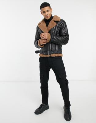 asos mens aviator jacket