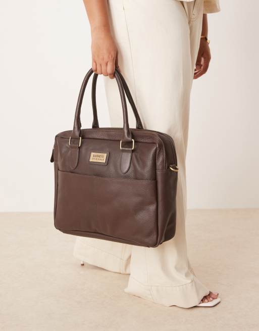 Barneys originals brown messenger bag in brown, 2 of 3