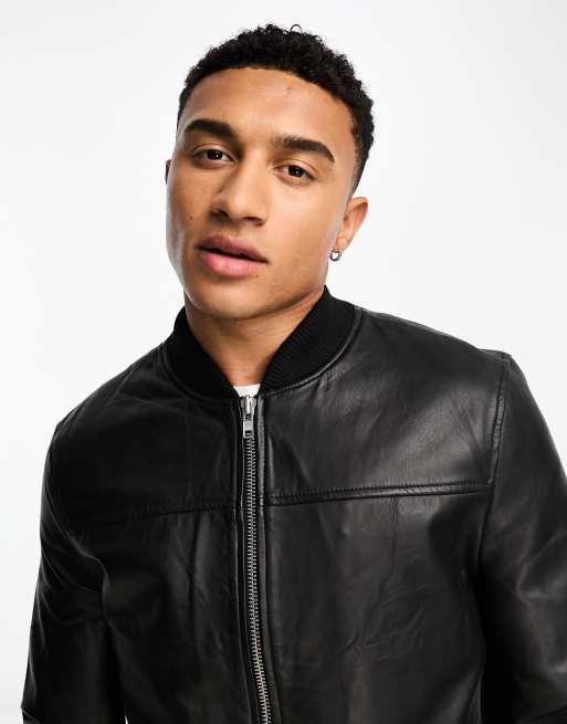 HOT Mens Leather Jackets Barneys Original Jacket Barneys