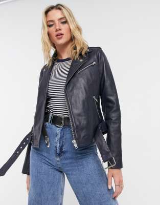 Barneys Originals Barney's Originals Emma Real Leather Jacket In ...