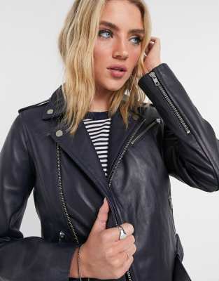 asos genuine leather jacket