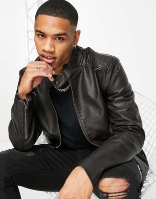 barneys brown leather jacket