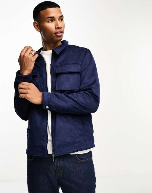 Suede on sale harrington jacket