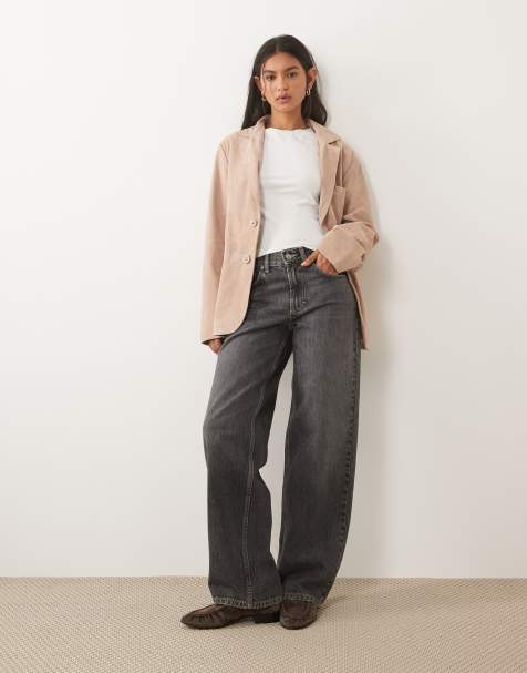 Barneys Originals Goat suede blazer jacket in taupe - view 1