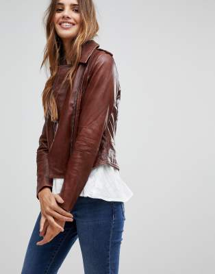 asos barney's leather jacket