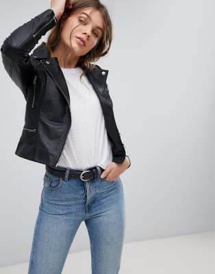 asos barney's leather jacket