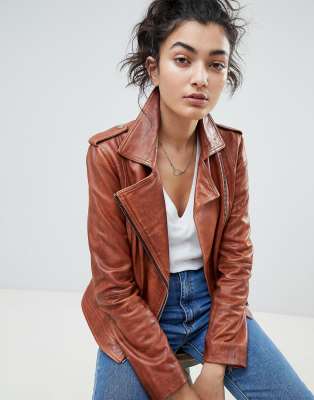 asos barney's leather jacket