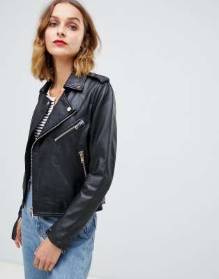 asos barney's leather jacket