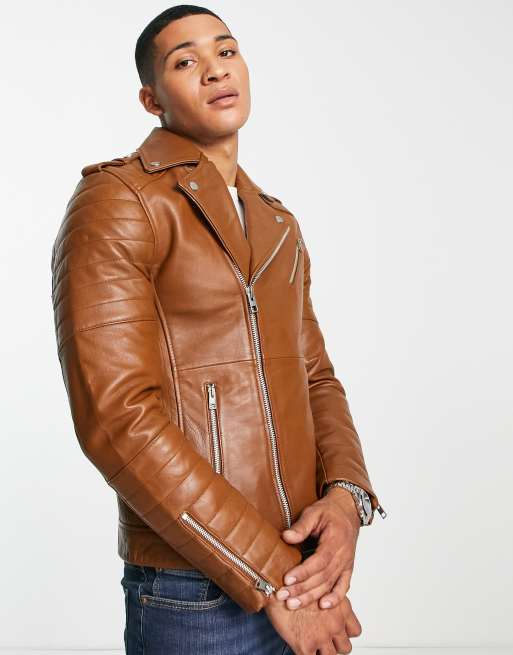 Tan hotsell motorcycle jacket