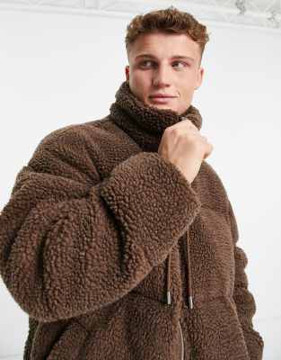 teddy puffer jacket mens