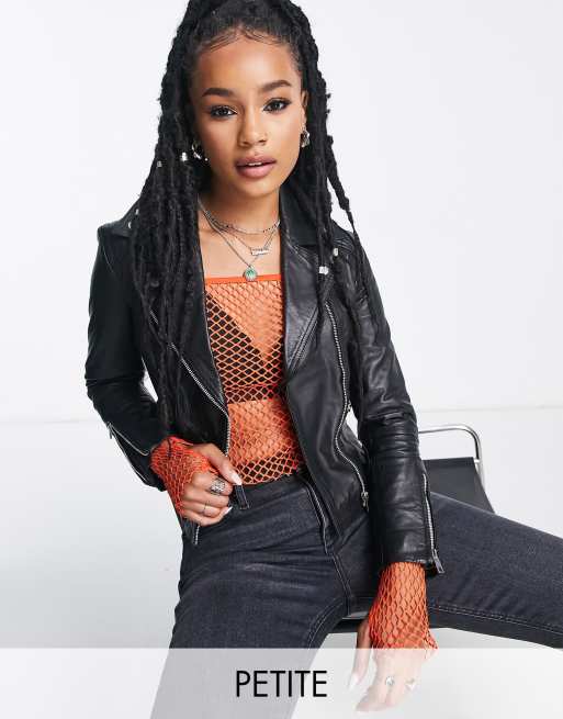 Asos barneys original sales leather jacket