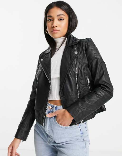 Asos leather jacket barneys hotsell