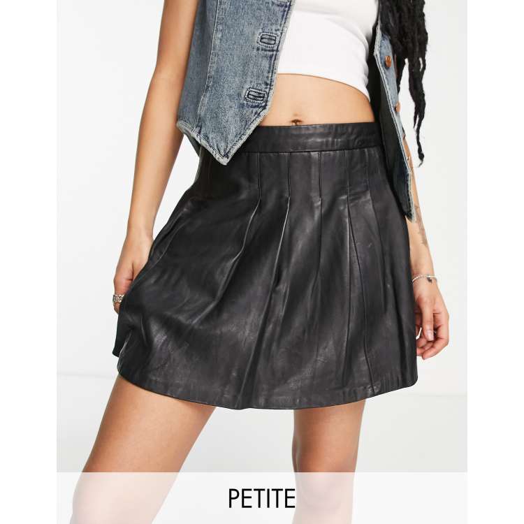 Barneys Originals Petite Asos Donna Abbigliamento Gonne Minigonne Minigonna da tennis a pieghe in vera pelle 