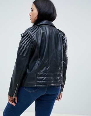 barney's originals plus leather biker jacket