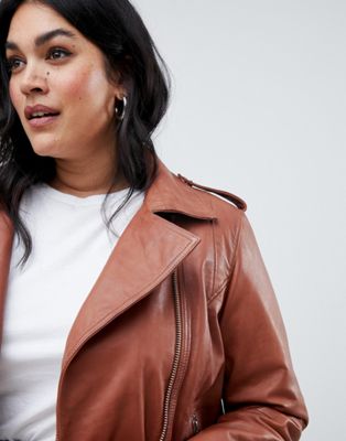 barney's originals plus leather biker jacket