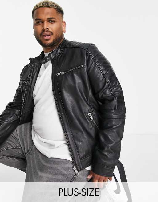 Asos barneys hot sale leather jacket