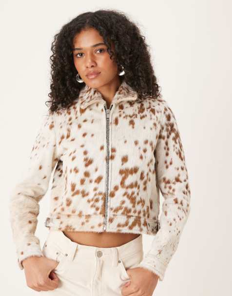 Barneys Originals Real cow hide harrington in brown / tan - view 1