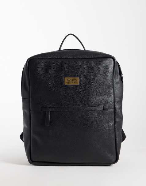 Barneys Originals Real leather backpack in black - view 1