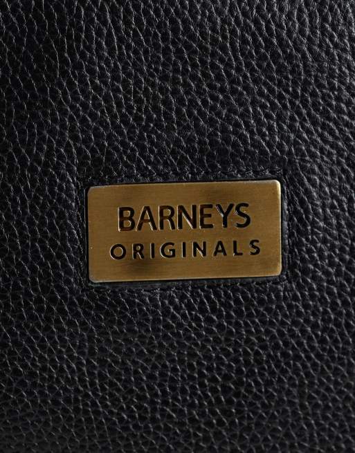 Barneys Originals Real leather backpack in black, 4 of 5