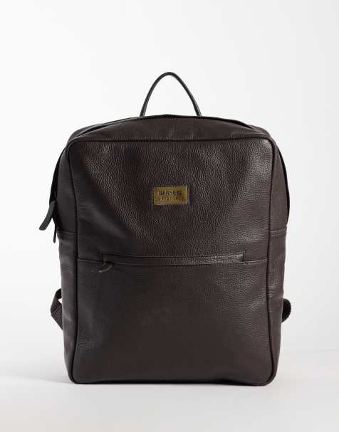 Barneys Originals Real leather backpack in brown - view 1