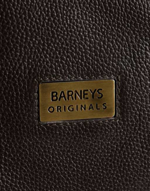 Barneys Originals Real leather backpack in brown, 4 of 5