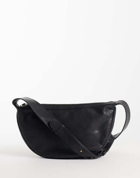 Barneys Originals Real leather cross-body bag in black - view 1