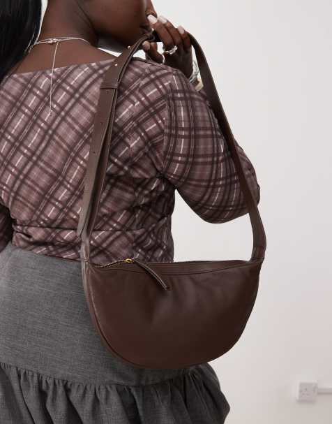 Barneys originals real leather cross body bag in brown - view 1
