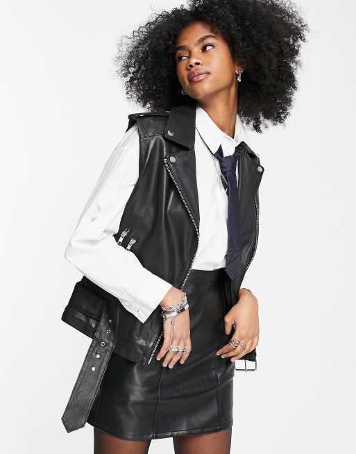 barneys leather vest