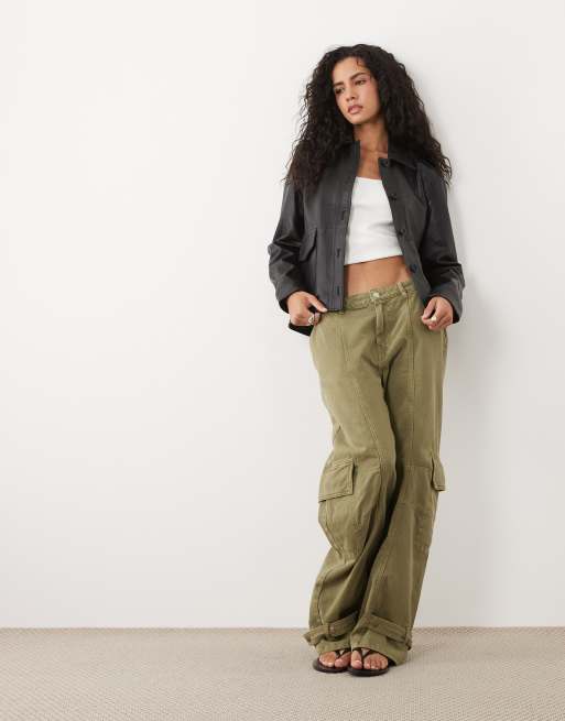 Barneys Originals Real leather utility jacket in black, 2 of 4