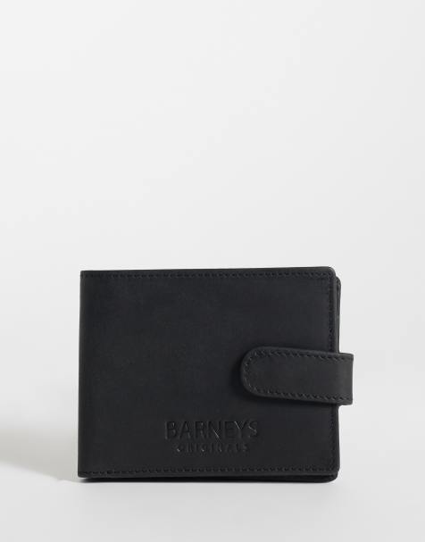 Barneys Originals Real leather wallet in black - view 1