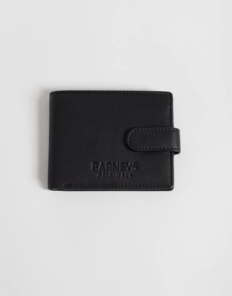 Barneys Originals Real leather wallet in black - view 1