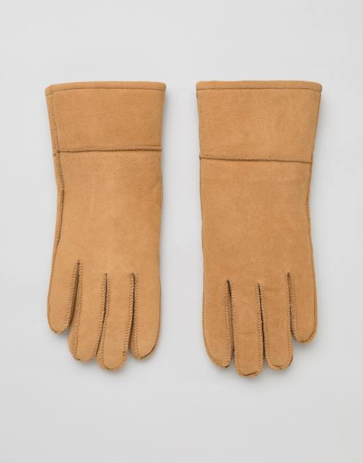 Barney's Originals Real Sheep Skin Lined Gloves