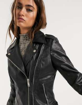 asos barney's leather jacket