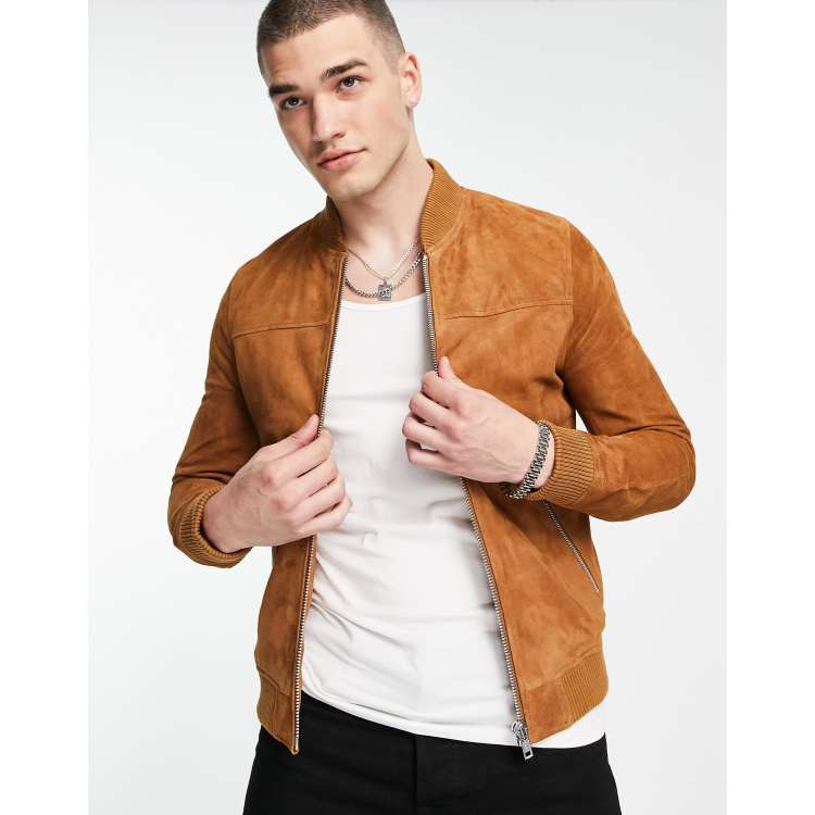 Asos shop suede bomber