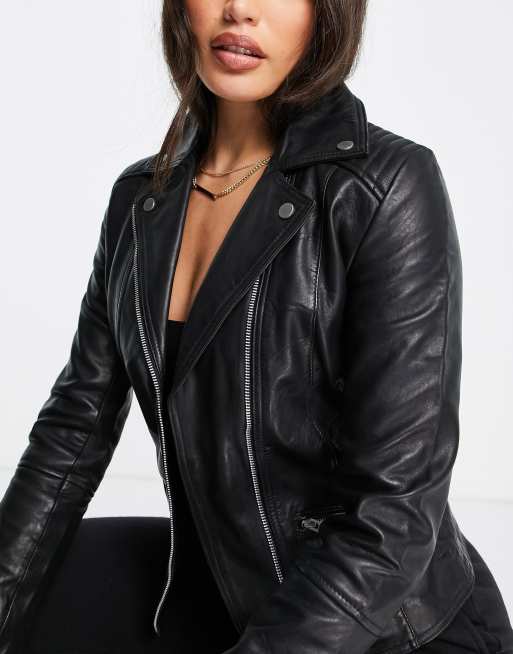 Barney s Originals Tall Belina real leather jacket ASOS