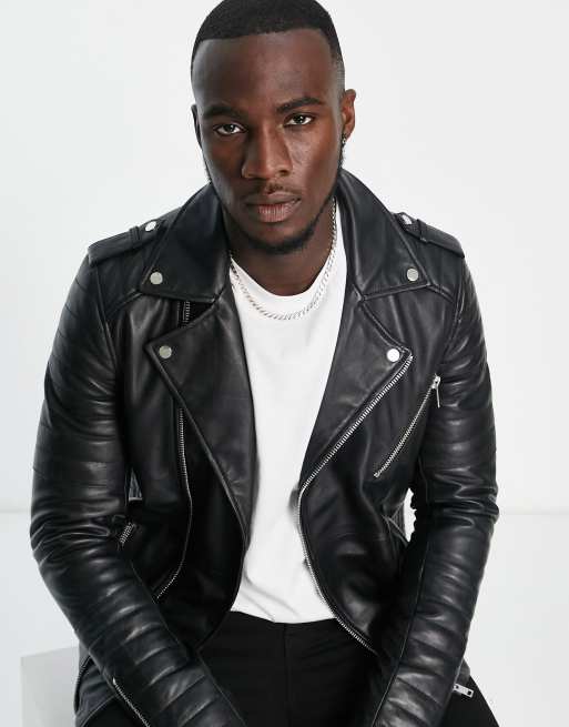 Barneys original sale leather biker jacket