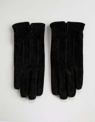 Barneys - Suède handschoenen in zwart