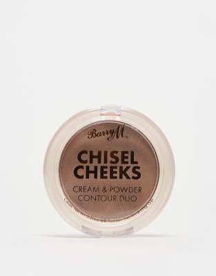 Barry M - Chisel Cheeks Cream & Powder Contour Duo - Cremekonturierer und Highlighter im Farbton Medium-Neutral