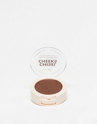 Barry M Chisel Cheeks Cream & Powder Contour Duo - Deep-Neutral